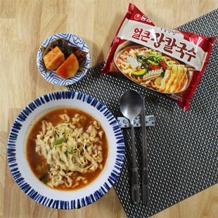 韩国进口 张新成推荐农心韩式刀削面海鲜汤味103g连包速食泡面