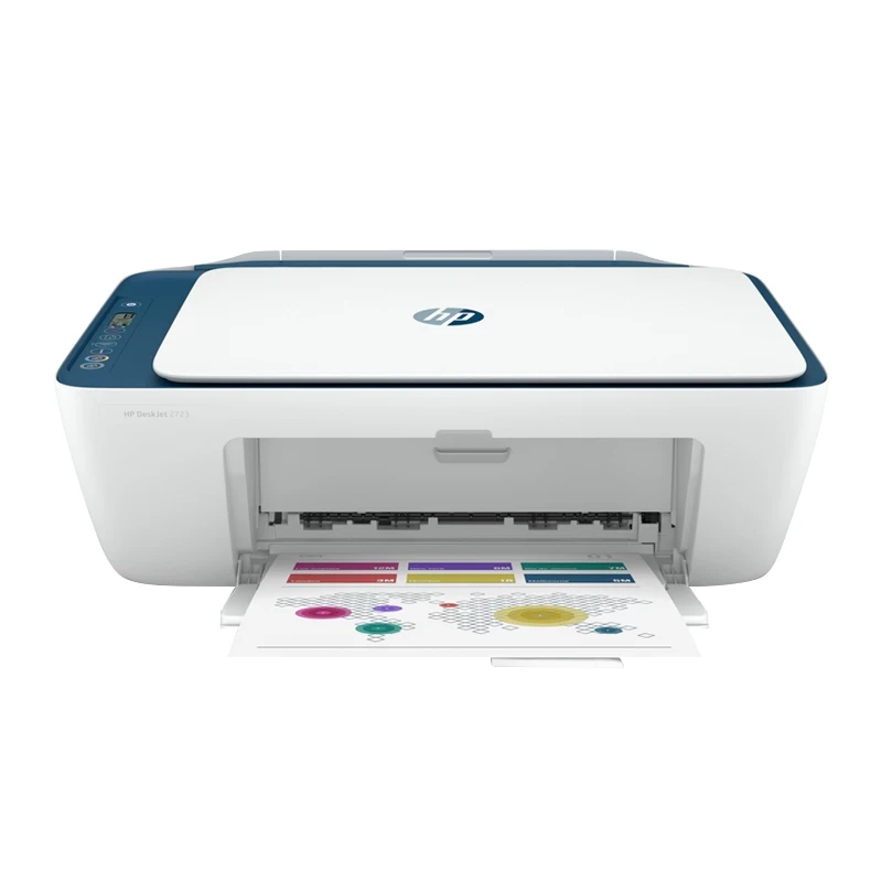 HP HP DJ2723 цветной струйный принтер домашний маленький принтер печать копия, сканирование «все в одном» студент управление домашнее подключение мобильный телефон беспроводной Wi-Fi Bluetooth фото офис
