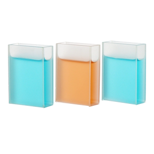 荣码玻璃/石英比色皿荧光样品池比色杯样品杯 751/721 两通四通  5/10/20/30/40/50/100mm分光光度计实验室用