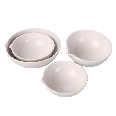 陶瓷蒸发皿圆底半球形耐高温酸碱