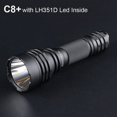 Convoy手电筒黑色C8+ LH351D强光LED远射18650外出携带探路爬山灯