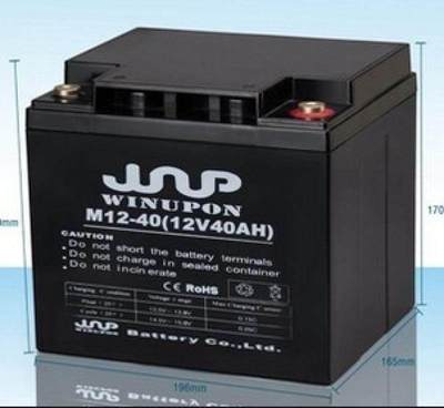 新品WINUPONM12-24 12V24AH免维护应急后备UPS电源基站