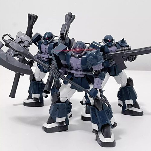 星动黑色三连星 GTO扎古 独眼机 HG1/144 国产机甲拼装模型手办