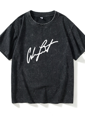 亚当兰伯特adam lambert签名周边T恤短袖打底衫衣服女男圆领大码