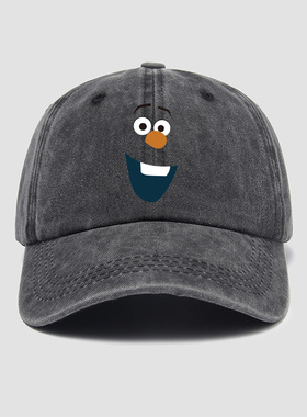 冰雪奇缘froze.n雪人雪宝帽子棒球帽男女新品鸭舌帽遮阳帽户外防