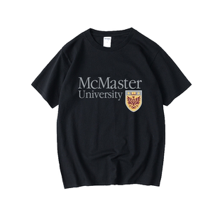 麦克马斯特大学McMaster University纪念品周边校服T恤短袖新款衣
