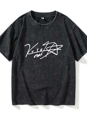 泰剧一年生主演Singto Krist签名周边T恤短袖慵懒风衣服女男圆领