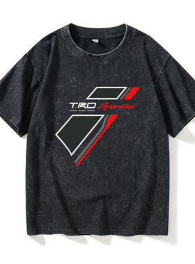 汽车文化爱好者青年丰田性能车部门TRDT恤短袖个性衣服女男圆领大