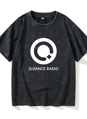 hardstyle Q Dance Qlimax DJ电音T恤短袖白色衣服女男圆领大码宽