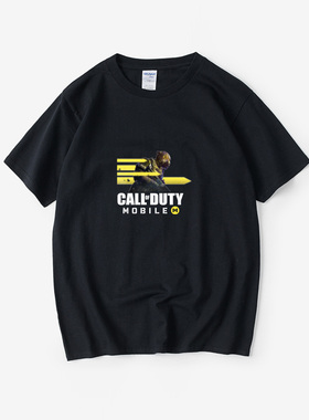 使命召唤CODM手游幽灵手机游戏周边T恤短袖潮衣服男女圆领大码宽