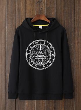 Gravity Falls 怪诞小镇卫衣 比尔塞弗Bill Cipher卫衣连帽潮衣服