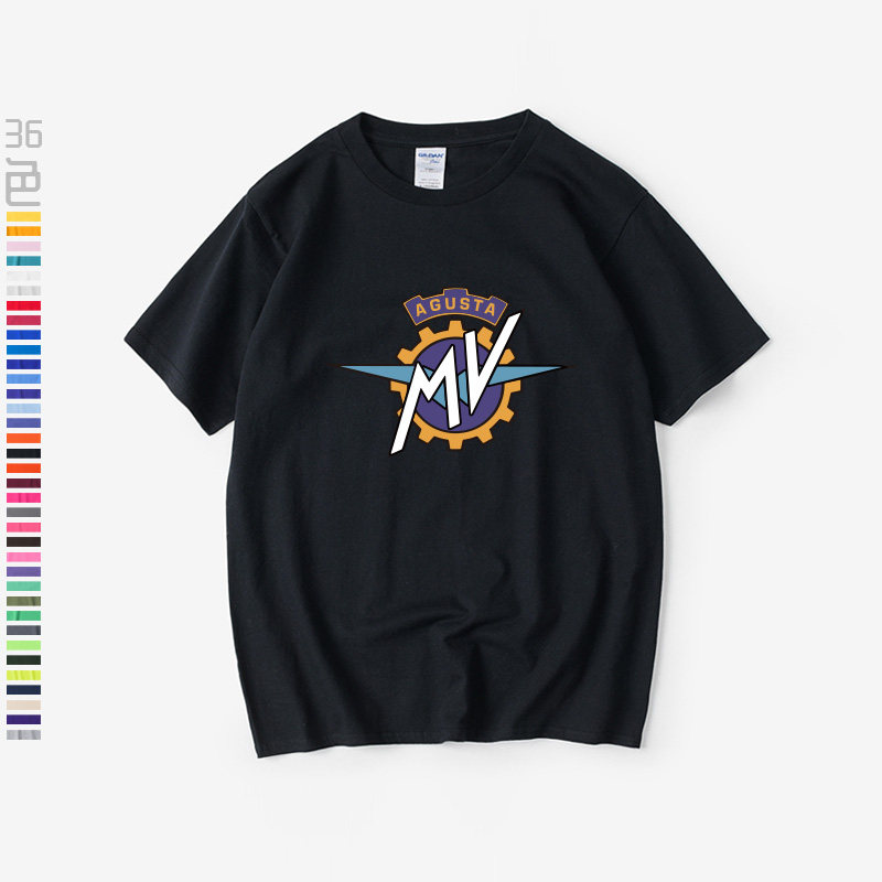 MV Agusta奥古斯塔机车摩托车俱乐部周边T恤短袖个性衣服男女圆领