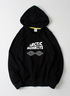 摇滚朋克北极猴乐队Arctic monkeys卫衣连帽休闲套头宽松男女情侣
