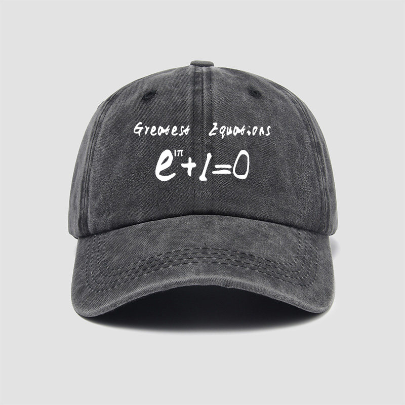 欧拉等式函数公式定理数学哲学eπ微积分理科帽子棒球帽男女中国
