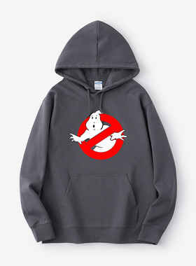 Ghostbusters捉鬼敢死队幽灵禁止符号标志卫衣连帽新款衣服套头男