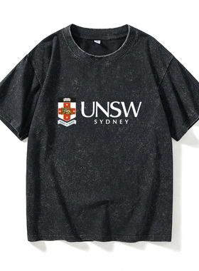 UNSW新南威尔士大学纪念品周边校服T恤短袖休闲衣服女男圆领大码