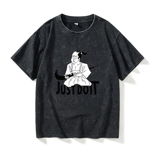 日系潮牌原宿风恶搞日本武士just