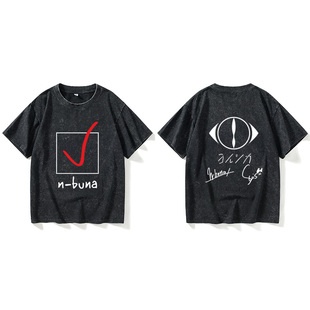 中国风 bunaT恤短袖 ヨルシカsuis夜鹿yorushika周边nico唱见n