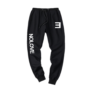 阿姆eminem艾米纳姆反E嘻哈 说唱卫裤长裤子小脚束腿男女装运动