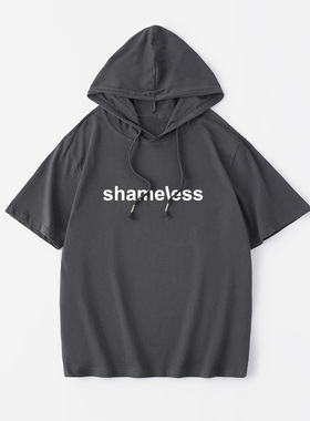 shameless无耻之徒无耻家庭第七季T恤短袖个性衣服女男连帽背心宽