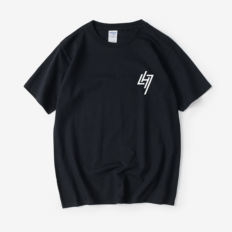 圆领夏季宽松半袖情侣装