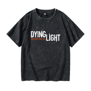 PC游戏周边消逝的光芒Dying LightT恤短袖白色衣服女男圆领大码宽