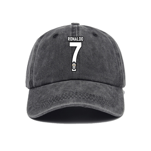 意甲尤文图斯C罗CR7号足球运动训练服帽子棒球帽男女鸭舌帽