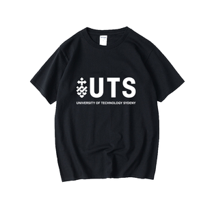 UTS悉尼科技大学纪念品周边校服T恤短袖韩版衣服女男圆领大码宽松