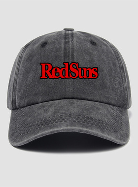 头文字D赤城车队REDSUNS红太阳日本JDM改装车帽子棒球帽男女水洗