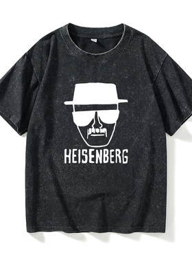 美剧绝命毒师Breaking Bad恶搞古斯炸鸡叔LPHT恤短袖白色衣服女男