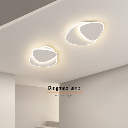 极简阳台玄关过道吸顶灯现代简约入户衣帽间小型led灯具中山小卧