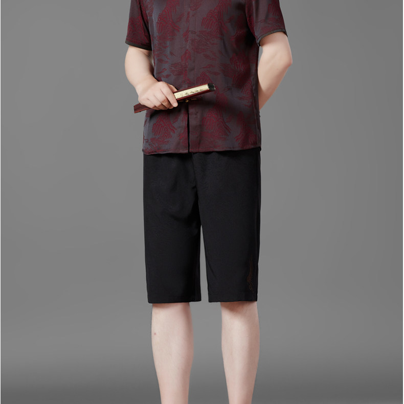 三件套高端唐装男士中老年风新中式汉服MC5108P140红色,男装民族服装,星座804（原QT730）