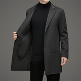 男士双面呢羊毛大衣男中长款商务休闲修身呢子33010P235，男装毛呢大衣，星座804（原QT730）