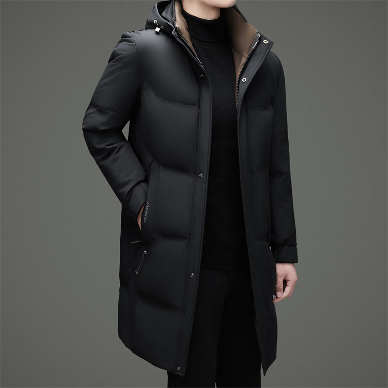 帽可拆高充绒加厚白鸭绒长款羽绒服男士羽绒外套XZ804/9661P315,男装羽绒服,星座804（原QT730）