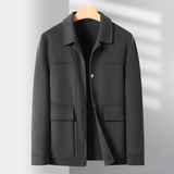 短款商务休闲呢子夹克男士秋冬双面呢羊毛大衣男XZ804/33012P230，男装毛呢大衣，星座804（原QT730）
