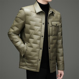冬季男士休闲轻薄羽绒服加厚保暖压胶夹克XZ804/M6916P180，男装羽绒服，星座804（原QT730）