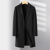 秋冬双面呢羊毛大衣男中长款商务休闲修身呢子33010P235挂拍，男装毛呢大衣，星座804（原QT730）