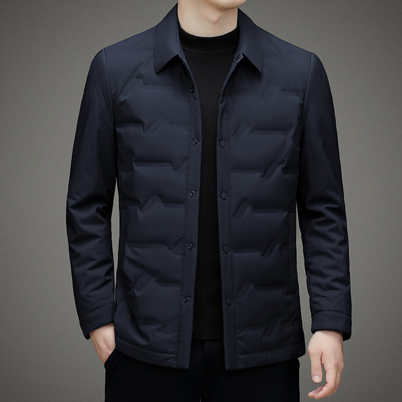 冬季轻薄羽绒服男士商务休闲秋冬新款加厚保暖修身夹克G2210P115,男装羽绒服,星座804（原QT730）