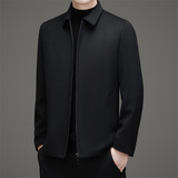 中老年纯色外套秋季新款高品质羊毛毛尼夹克M817P160适合贴牌，男装夹克，星座804（原QT730）