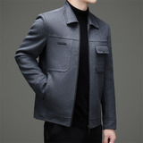 双面呢秋冬双面呢羊毛夹克男短款休闲呢子M33901P295，男装毛呢大衣，星座804（原QT730）