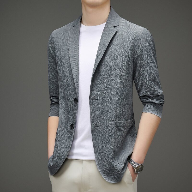 冰丝西服男夏季薄款商务休闲透气防晒服男士外套M8905P100,男装西服,星座804（原QT730）