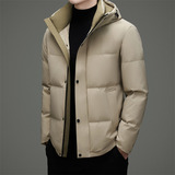冬季新标高充绒连帽纯色简约羽绒服面包服XZ804/M6921P310，男装羽绒服，星座804（原QT730）