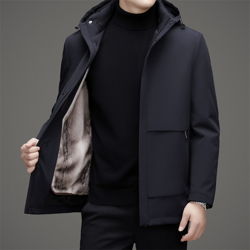 冬季银兰貂内胆可脱可脱卸帽90绒商务户外羽绒服XZ804/M9718P298,男装羽绒服,星座804（原QT730）