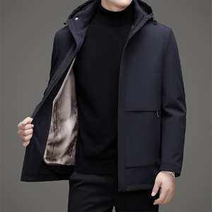 冬季银兰貂内胆可脱可脱卸帽90绒商务户外羽绒服XZ804/M9718P298图片