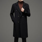 长款双面呢羊毛大衣男西装领商务休闲修身呢子XZ804/M2906P278，男装毛呢大衣，星座804（原QT730）