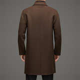 秋冬双面呢羊毛大衣男长款商务休闲西装领呢子XZ804/33020P265，男装毛呢大衣，星座804（原QT730）