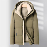 冬季新标高充绒连帽纯色简约羽绒服面包服XZ804/M6921P310，男装羽绒服，星座804（原QT730）