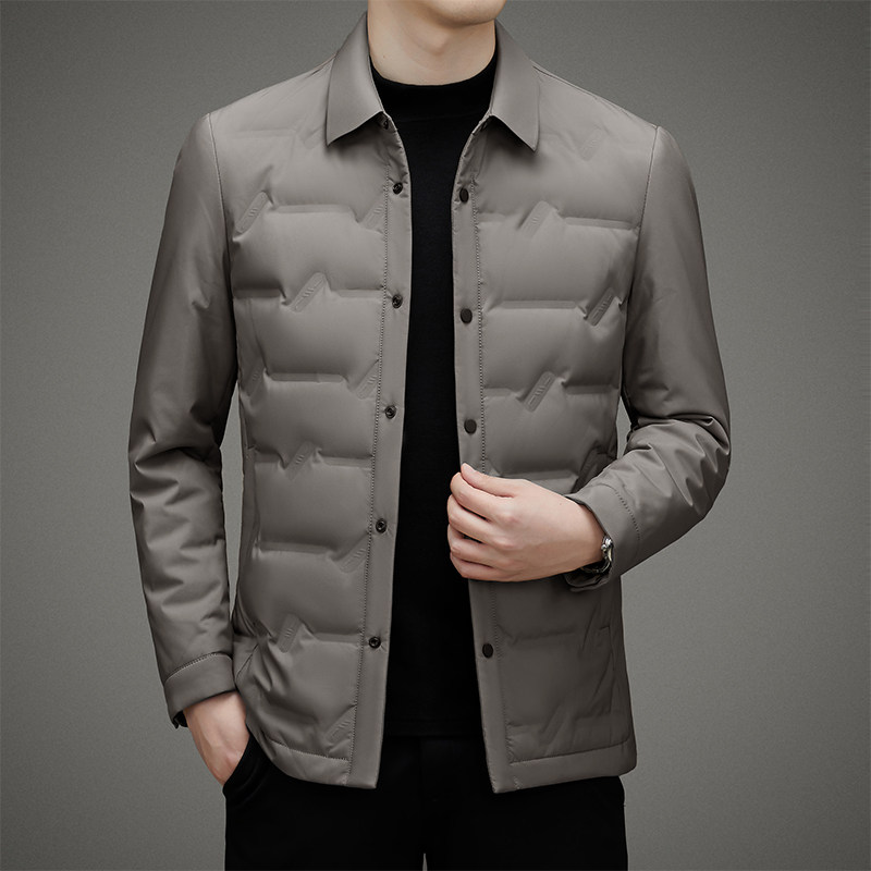 冬季轻薄羽绒服男士商务休闲秋冬新款加厚保暖修身夹克G2210P115,男装羽绒服,星座804（原QT730）
