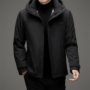2025年冬季中老年连帽鹅绒羽绒服内胆可拆XZ804/M6735P315图片