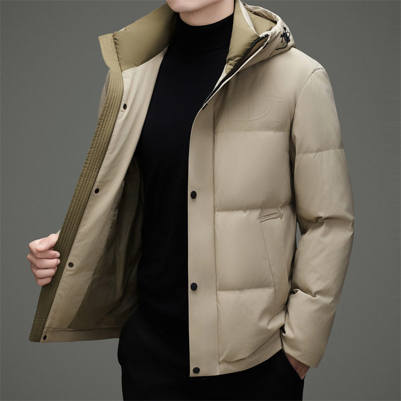 冬季新标高充绒连帽纯色简约羽绒服面包服XZ804/M6921P310,男装羽绒服,星座804（原QT730）